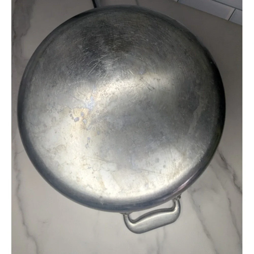 All-Clad 10 1/2-inch Stainless Steel Frying Pan/Skillet 2 Handles No Lid prelove